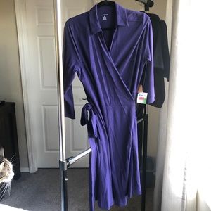 Purple Wrap Dress